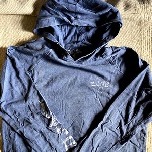 Men's Long Sleeve Salt Life Navy Blue Large